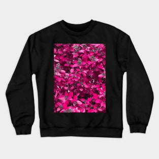 Pink flower fushia power Crewneck Sweatshirt